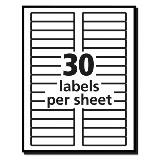 Avery® Removable File Folder Labels with Sure Feed Technology ...