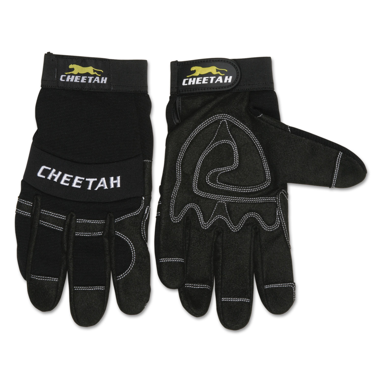 Pilates Grip Gloves, Black Cheetah