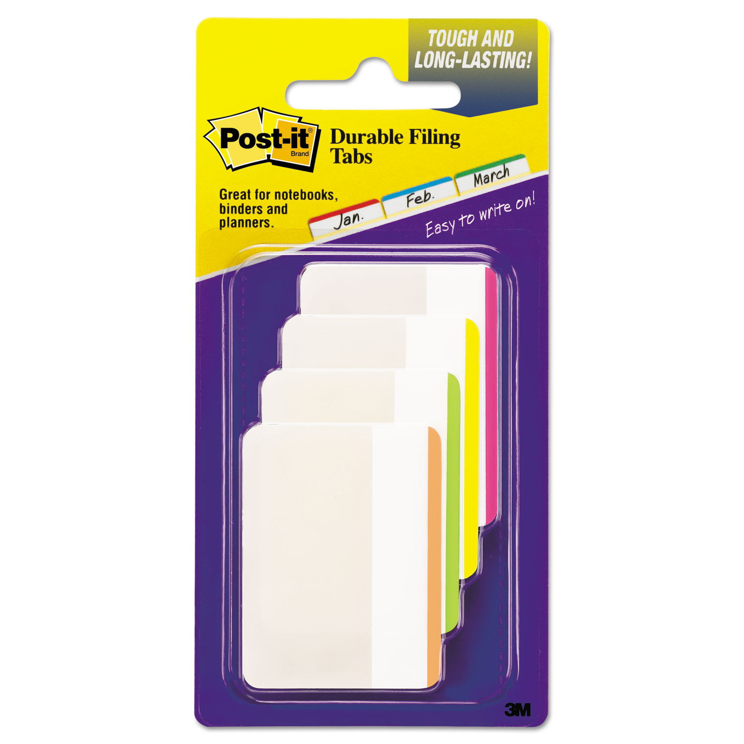 Post-it Tabs Self-Stick 5/8 40/PK Assorted Bright 676ALYR