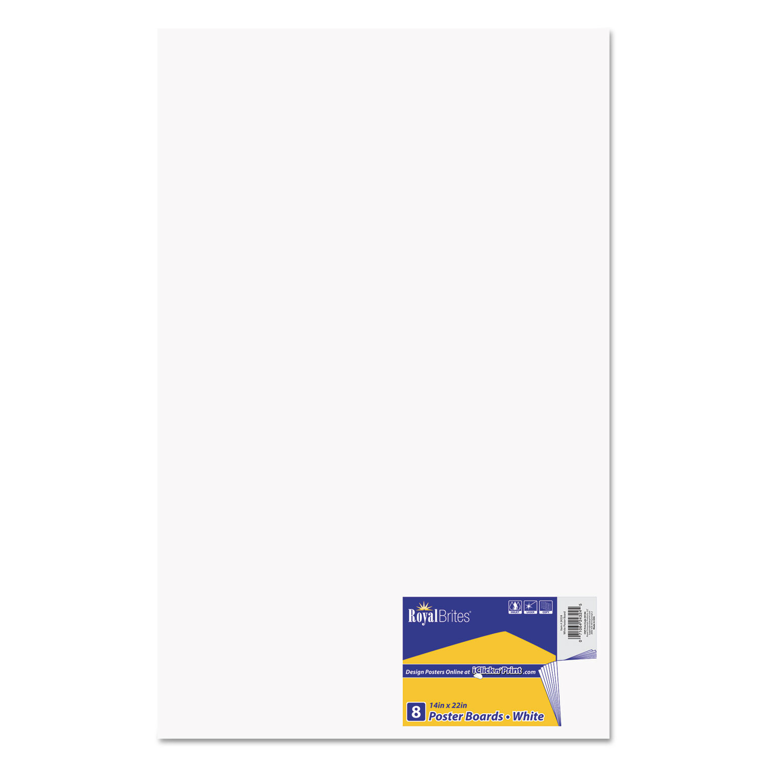 Royal Brites® White Poster Board, 8 pk - Kroger