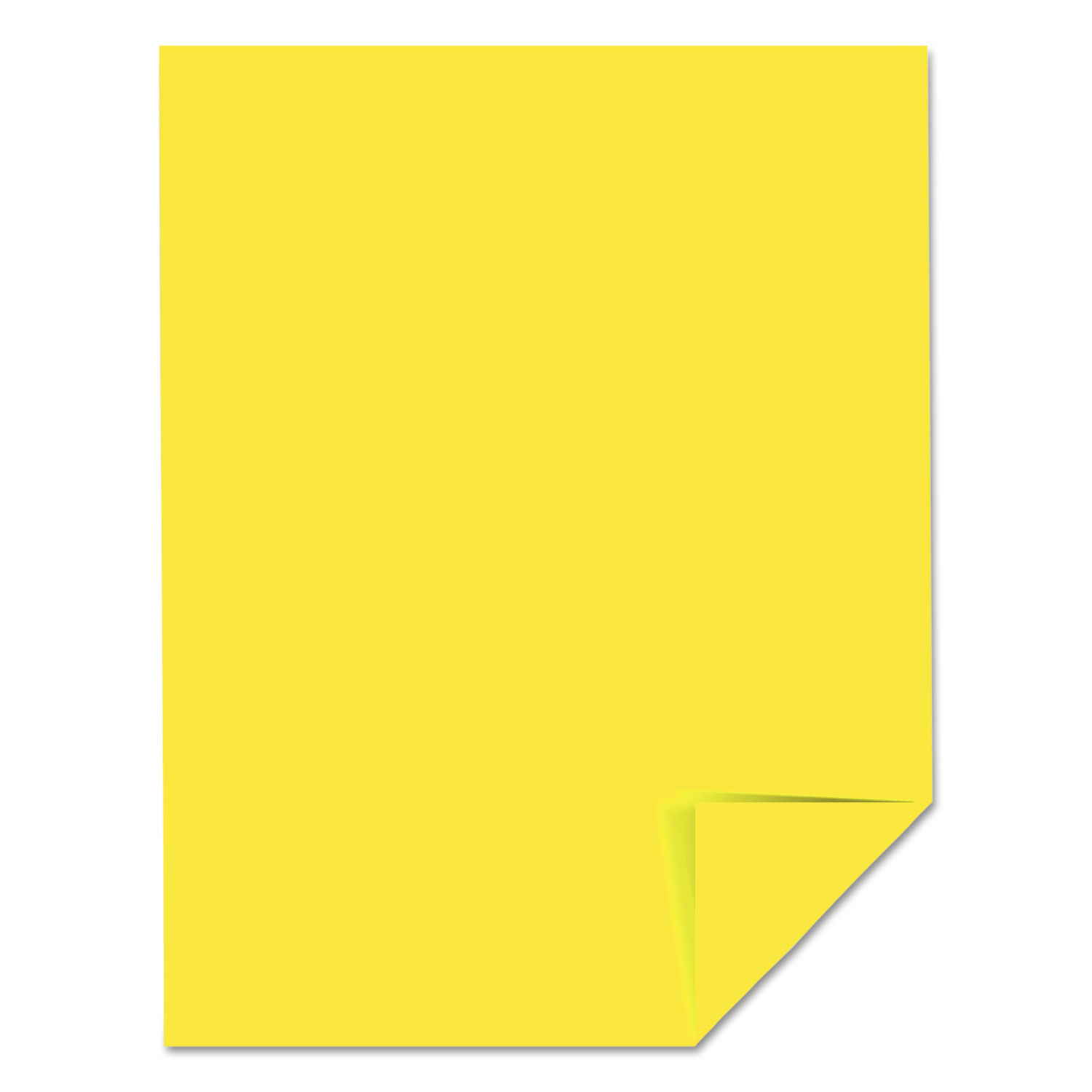 Neenah Color Stock, Astrobrights, 8 1/2 x 11, 24 lb, Lift-Off Lemon - 500 sheets