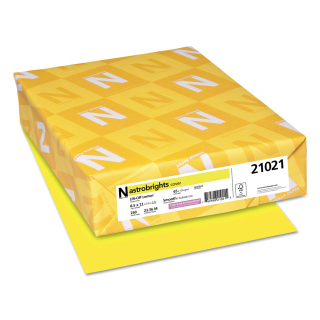 Pineapple Yellow Cardstock - 8.5 x 11 inch - 65Lb Cover - 100 Sheets -  Clear Path Paper