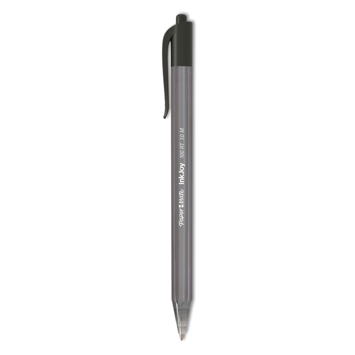 Paper Mate InkJoy 100RT Retractable Ballpoint Pen, Medium Point, Black Ink,  Dozen (1803472)