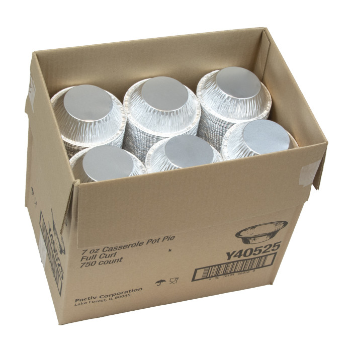 Pactiv 61635 16 oz (1 lb) Aluminum Loaf Pan, 6x3.5x2 - 1000 Per Case-SPLYCO