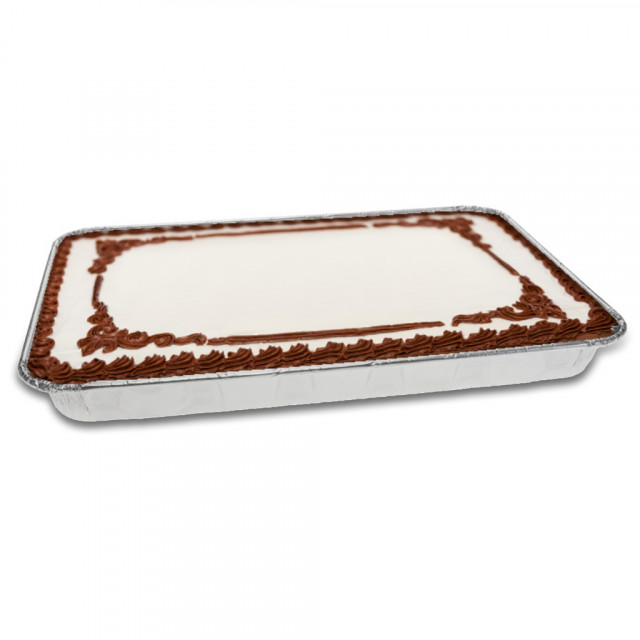 7 oz Rectangle Coffee Aluminum Baking Loaf Pan - with Plastic Dome Lid - 6  1/2 x 2 1/2 x 1 1/4 - 100 count box