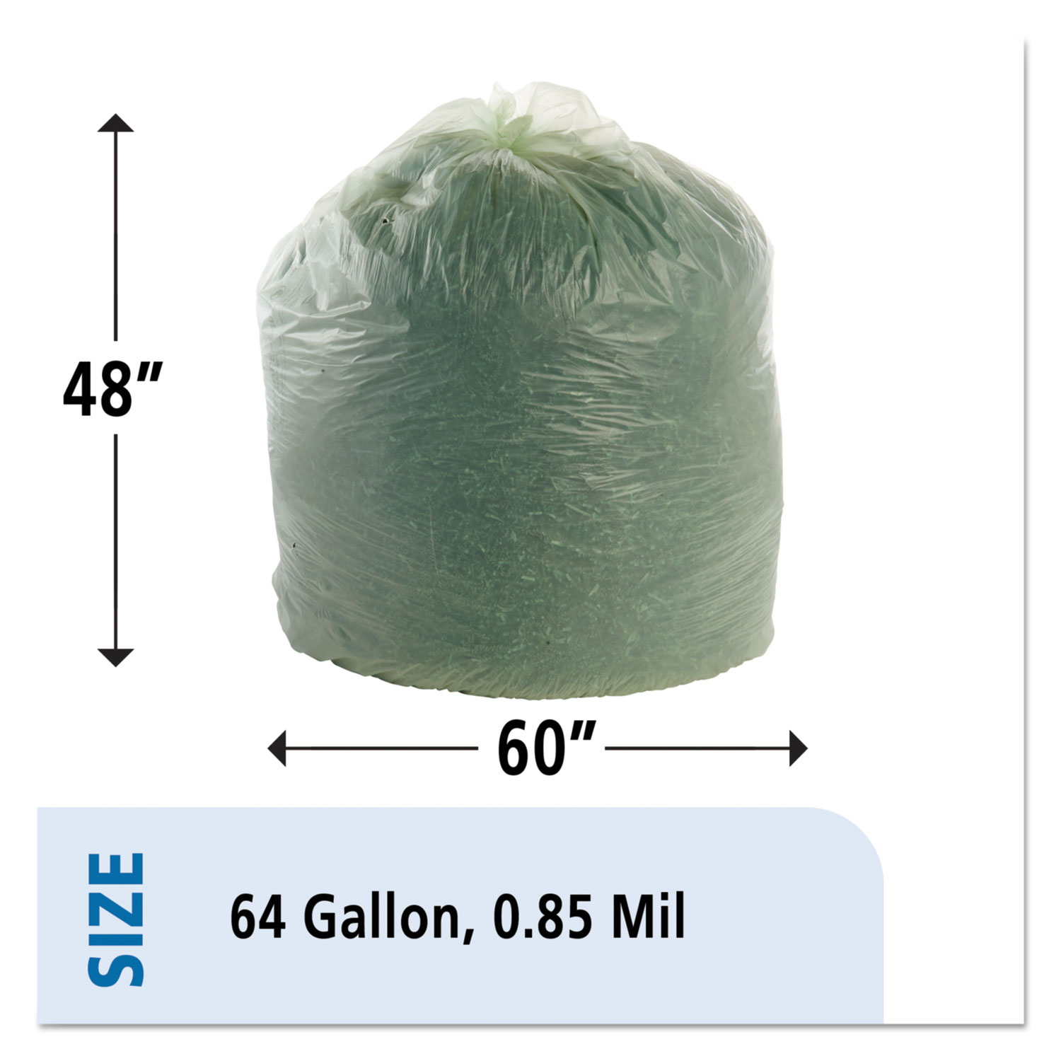 EcoSafe-6400 2.6 Gal. Compostable Green Trash Bag (25-Count) - Kenyon Noble  Lumber & Hardware