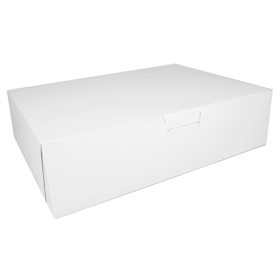 GREENS Corrugated Cake Box White Top Cover L 10 W 10 H 12 - Greens  International