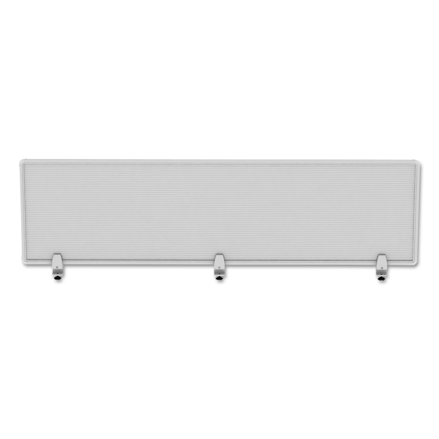 Alera® Polycarbonate Privacy Panel, 65w x 0.50d x 18h, Silver/Clear