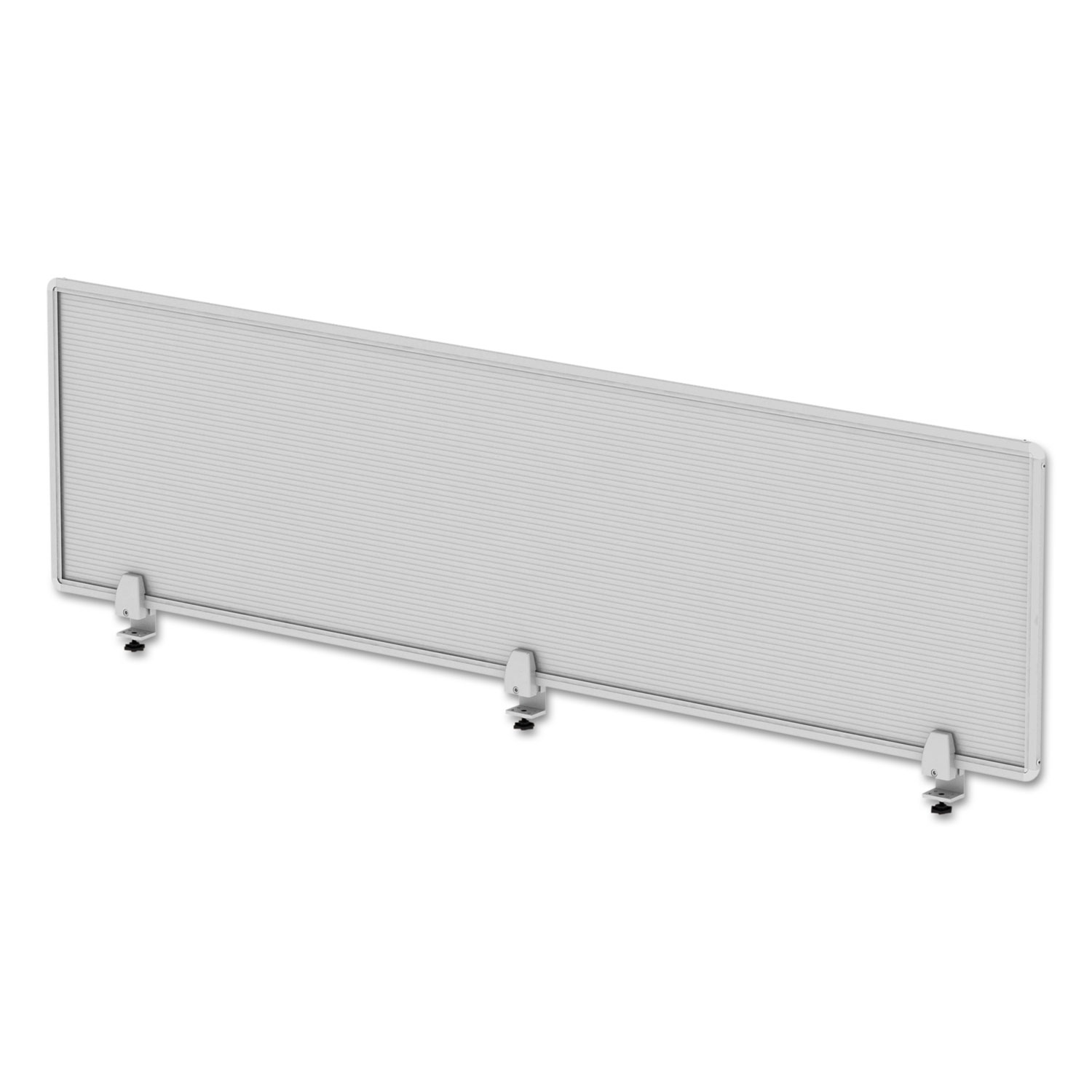 Alera® Polycarbonate Privacy Panel, 65w x 0.50d x 18h, Silver/Clear