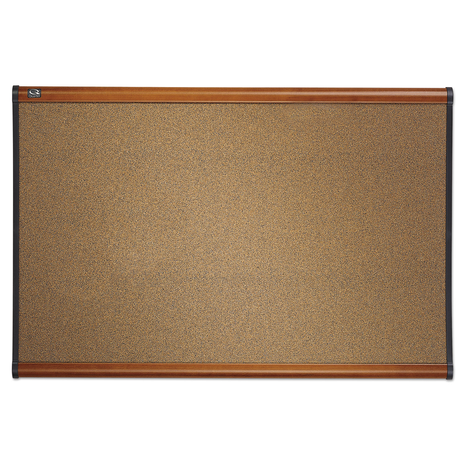 Quartet® Prestige Bulletin Board, Brown Graphite-Blend Surface, 72 x 48,  Cherry Frame