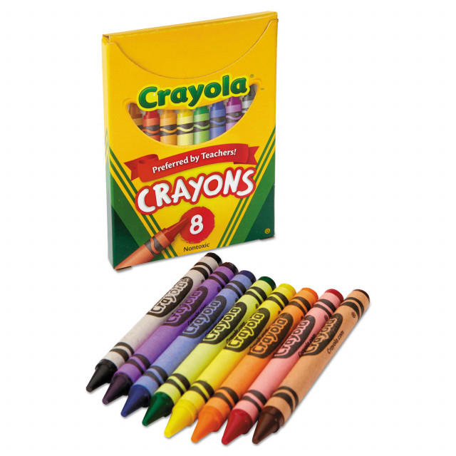 Crayola® Classic Color Crayons, Tuck Box, 8 Colors