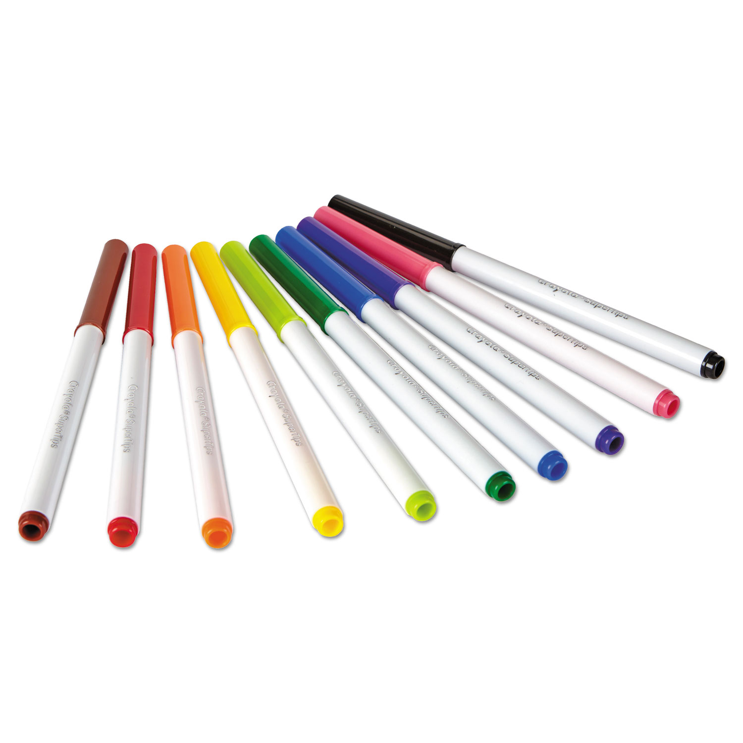 Super Tips Washable Markers, Broad/Fine Bullet Tip, Assorted Colors, 100/Set