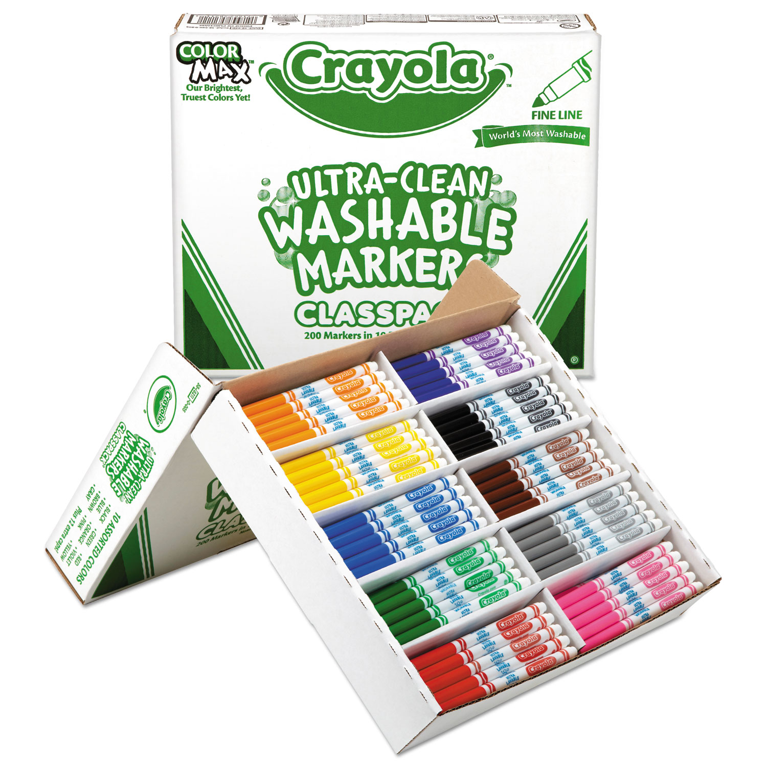 Exclusive Crayola® Smart Color Ultra-Clean Washable® Marker Classpack®  Value Pack - Set of