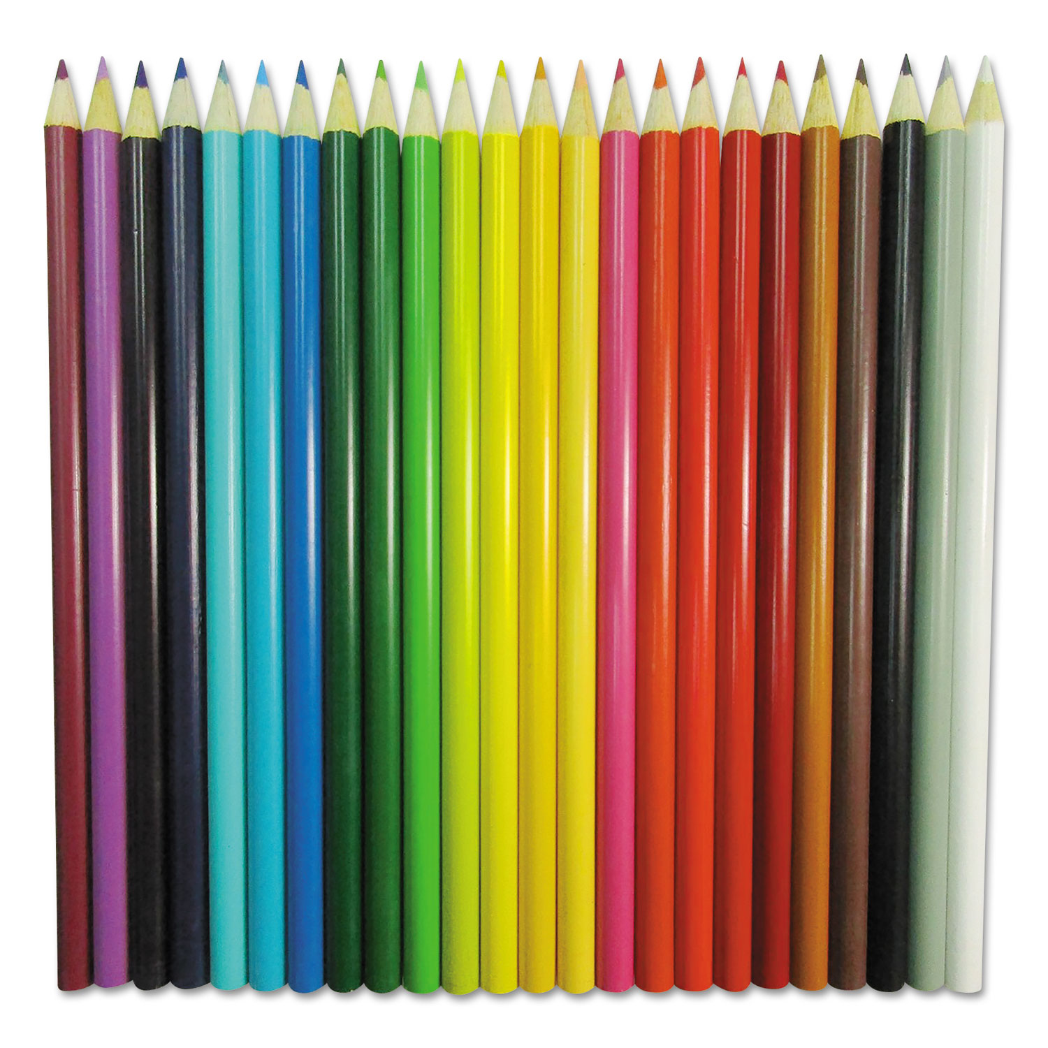 Universal™ Woodcase Colored Pencils, 3 mm, Assorted Lead/Barrel