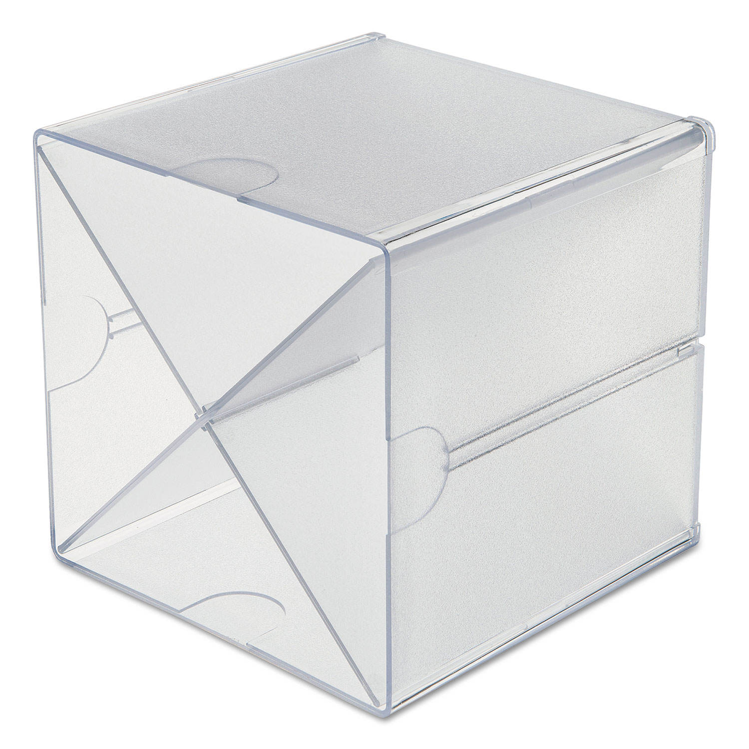 Cubo organizer deflecto® in polistirene trasparente 350701 - Lineacontabile