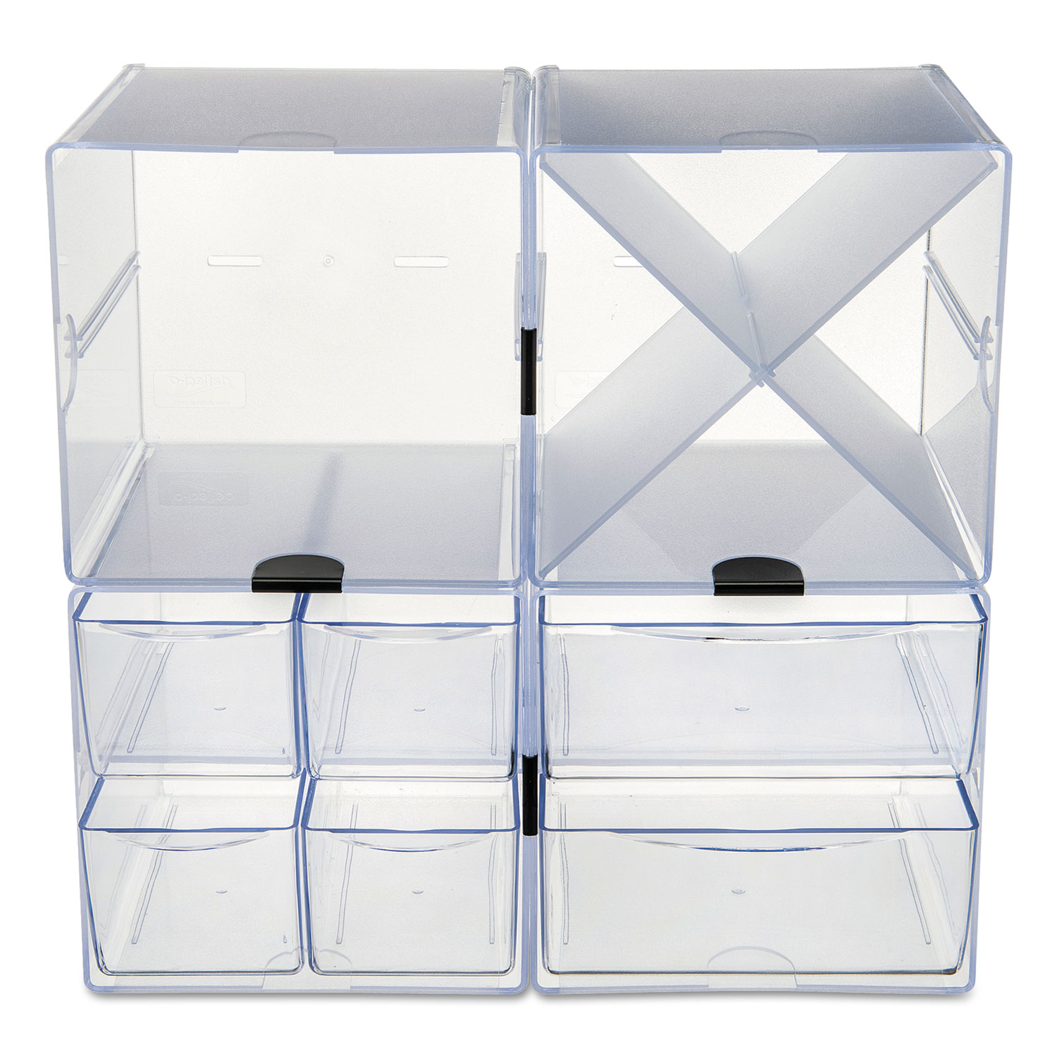 Cubo organizer deflecto® in polistirene trasparente 350701 - Lineacontabile