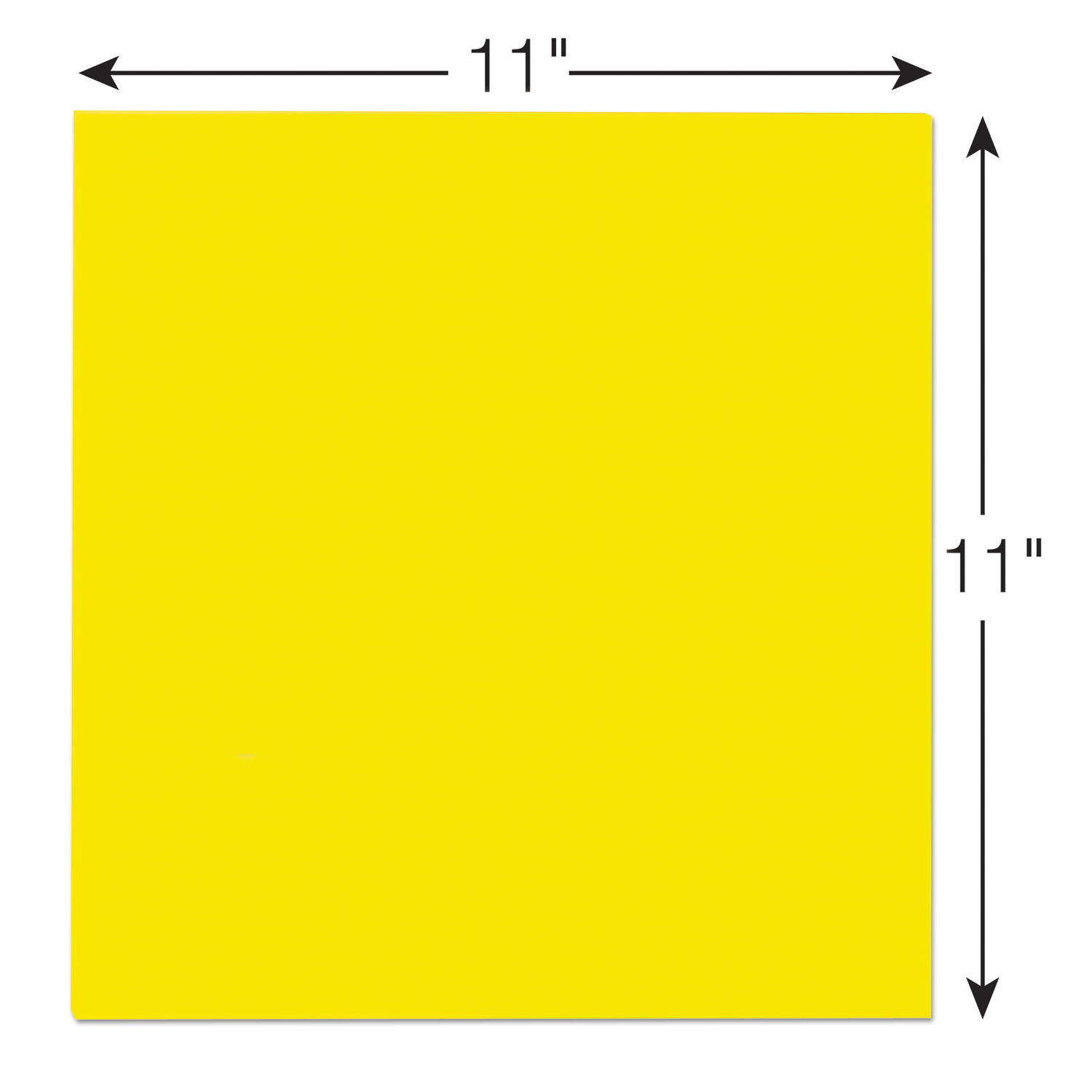 Post-it Super Sticky Big Notes, Single Color (Yellow), Double Adhesion, 11  in x 11 in