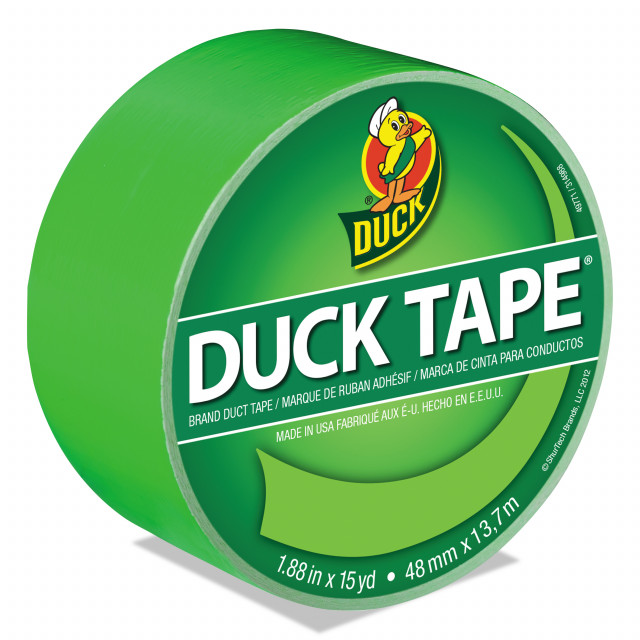 Mini Duct Tape Roll, 1 in. x 100 in, Contractor Grade (Dark Green, 2-Pack)