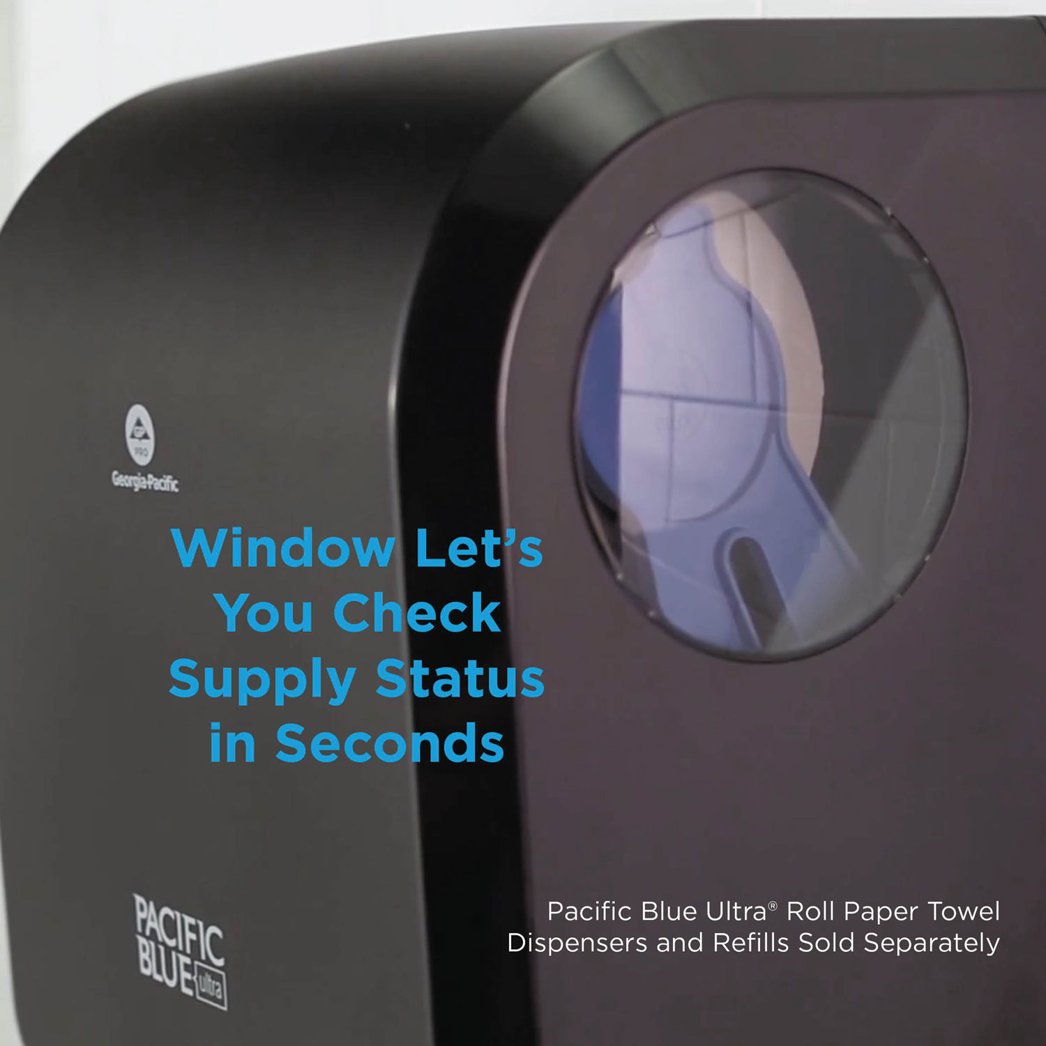 Pacific Blue Ultra Paper Towel Dispenser, Automated, 12.9 x 9 x 16.8, Black  - LionsDeal
