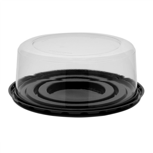 Pactiv Plastic Round Cake Container/Dome Lid Combo, 100/Case