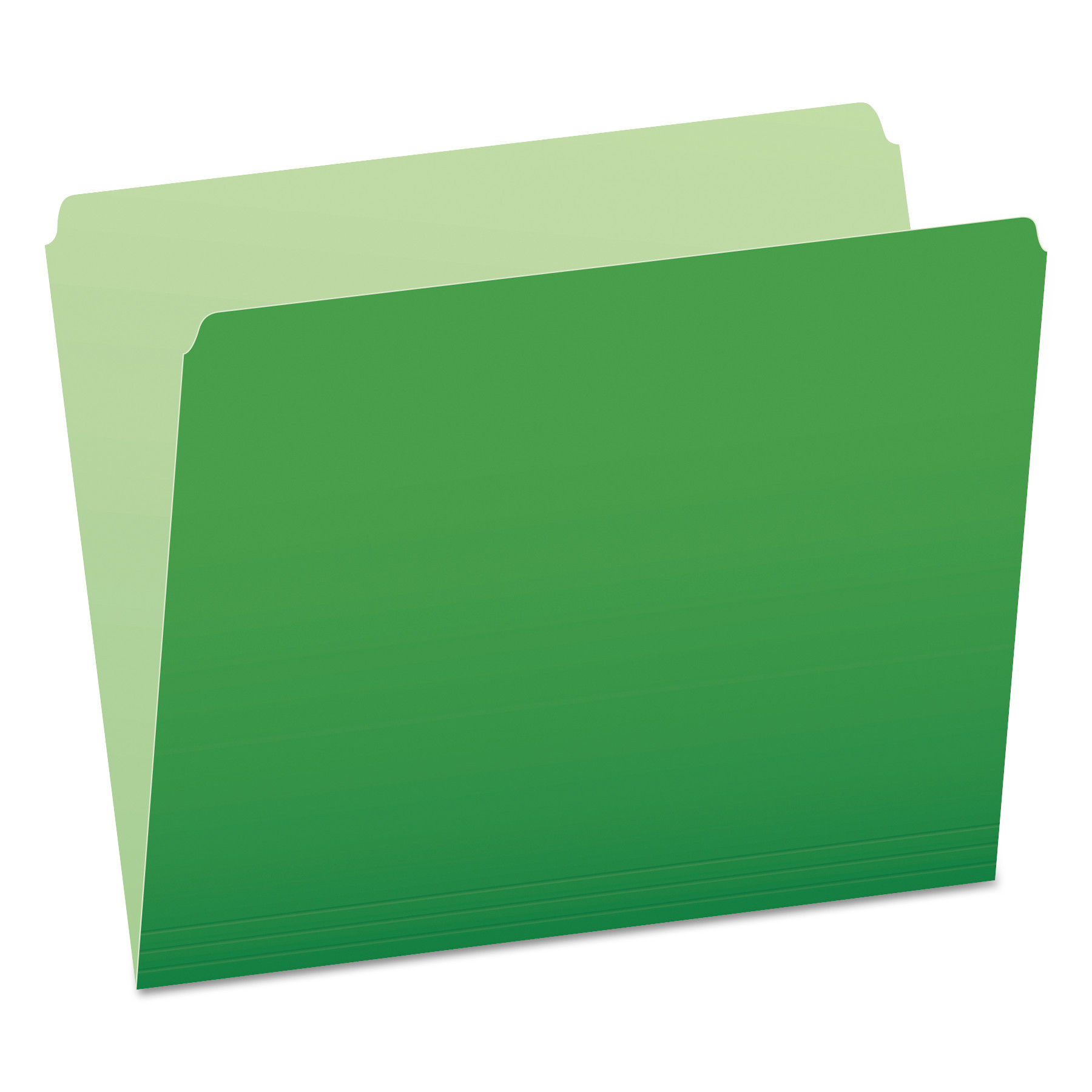 Pendaflex® Colored File Folders, Straight Tab, Letter Size, Green