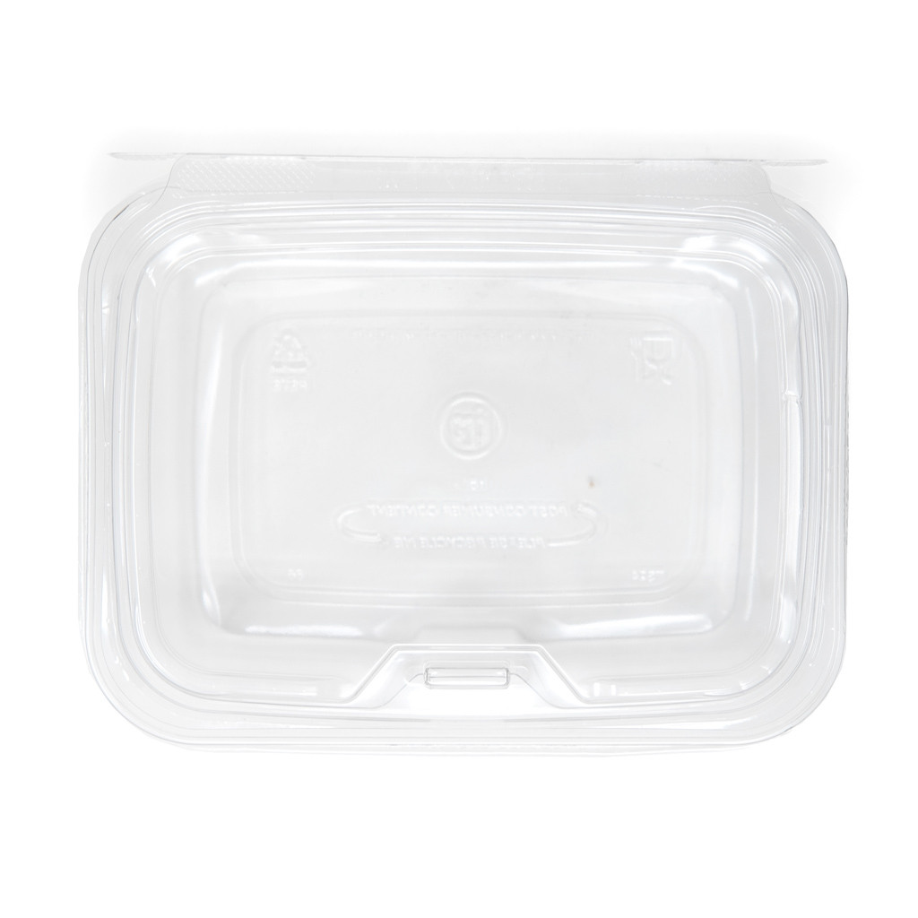 Inline Plastics 12oz Round Safe-T-Fresh Container - with Tamper Evident Hinged Flat Lid, 256 / CS