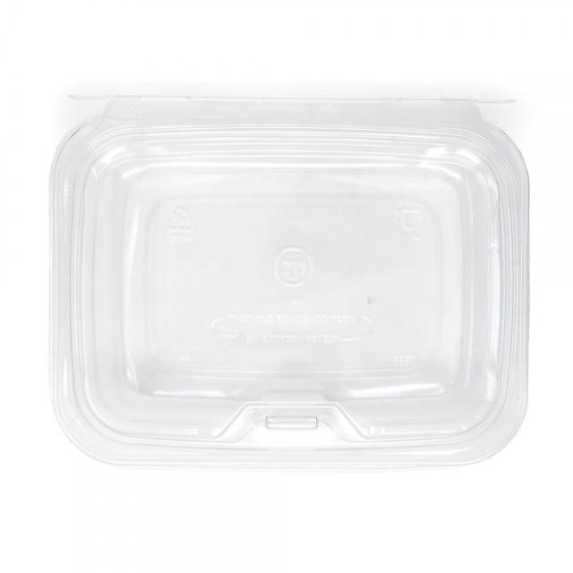 4 Compartments Clear Containers with Tamper Evident for Snacks and Veggies - 252/Case (Alternative to TSSB3R)