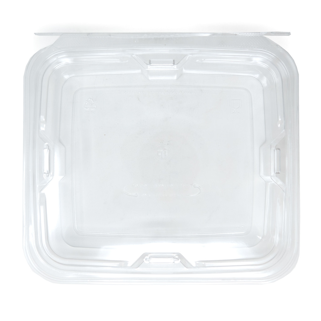 Safe-T-Fresh® 40 oz Clear Hinged Salad/Sandwich Containers - 9 1/8L x 4  7/8W x 3H