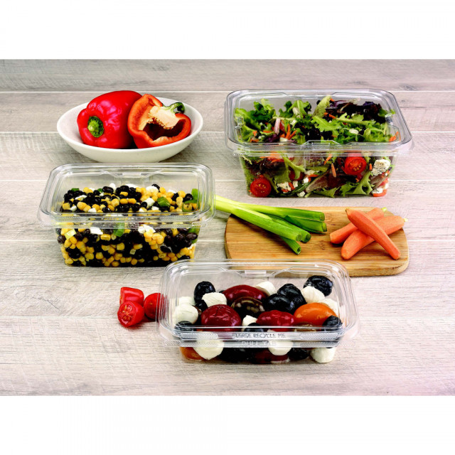 Salad Packaging, paper salad containers, plastic salad boxes, hinged salad  containers