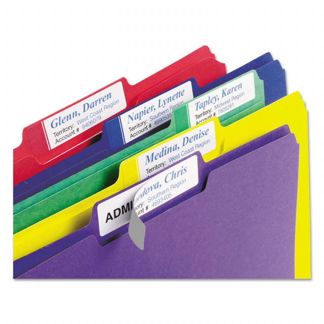 Avery® Extra-Large TrueBlock File Folder Labels with Sure ...