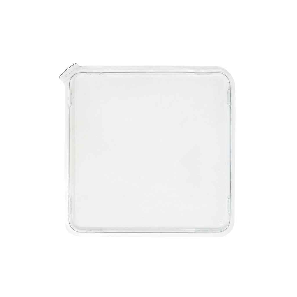 Thermo Tek 16 oz Rectangle Clear Plastic Deli / Snack Container - with Hinged Lid, Anti-Fog - 10 inch x 5 3/4 inch x 2 1/4 inch - 100 Count Box