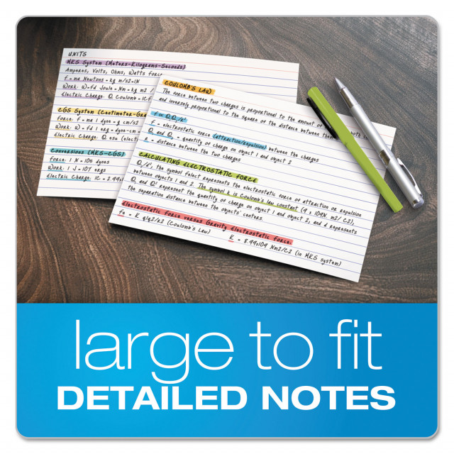 Ruled Index Cards 5 x 8 - 100 Count