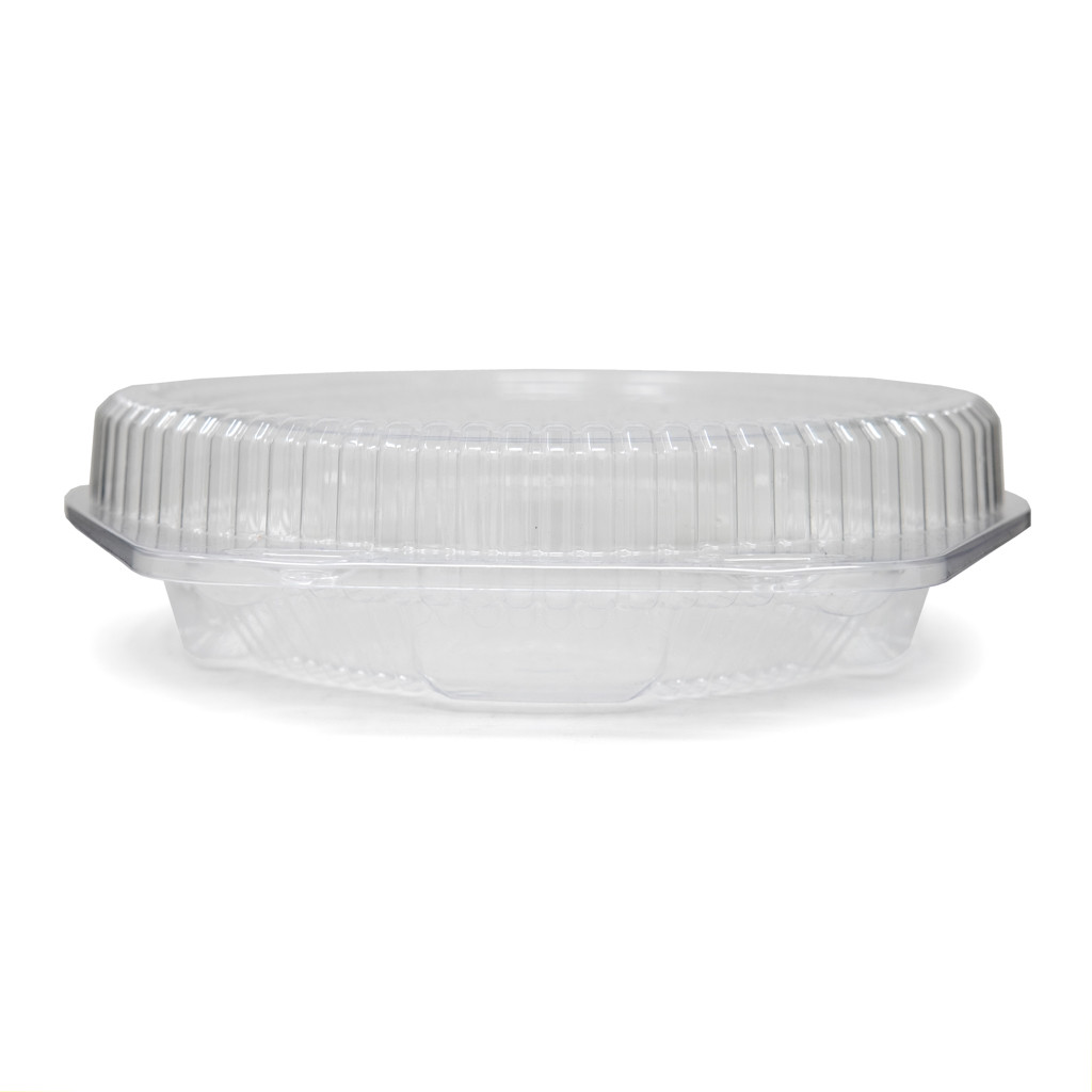 Shallow clear plastic deals container