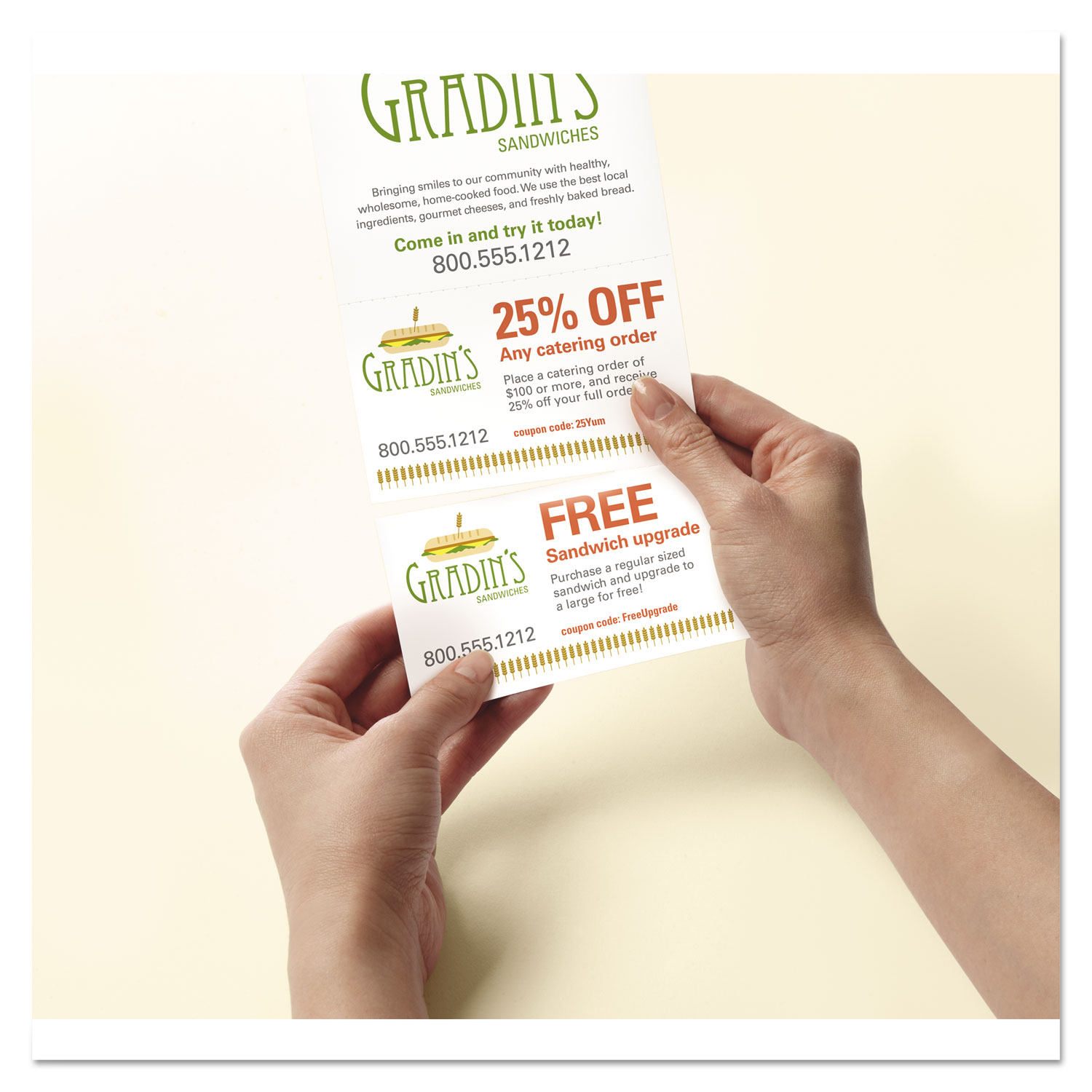 Door Hangers with Tear Off Coupons