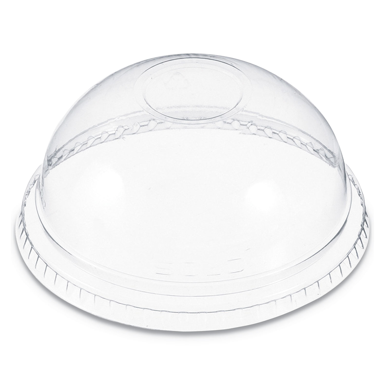 Dart CL9P 9 Clear Plastic Dome Plate Cover - 500/Case