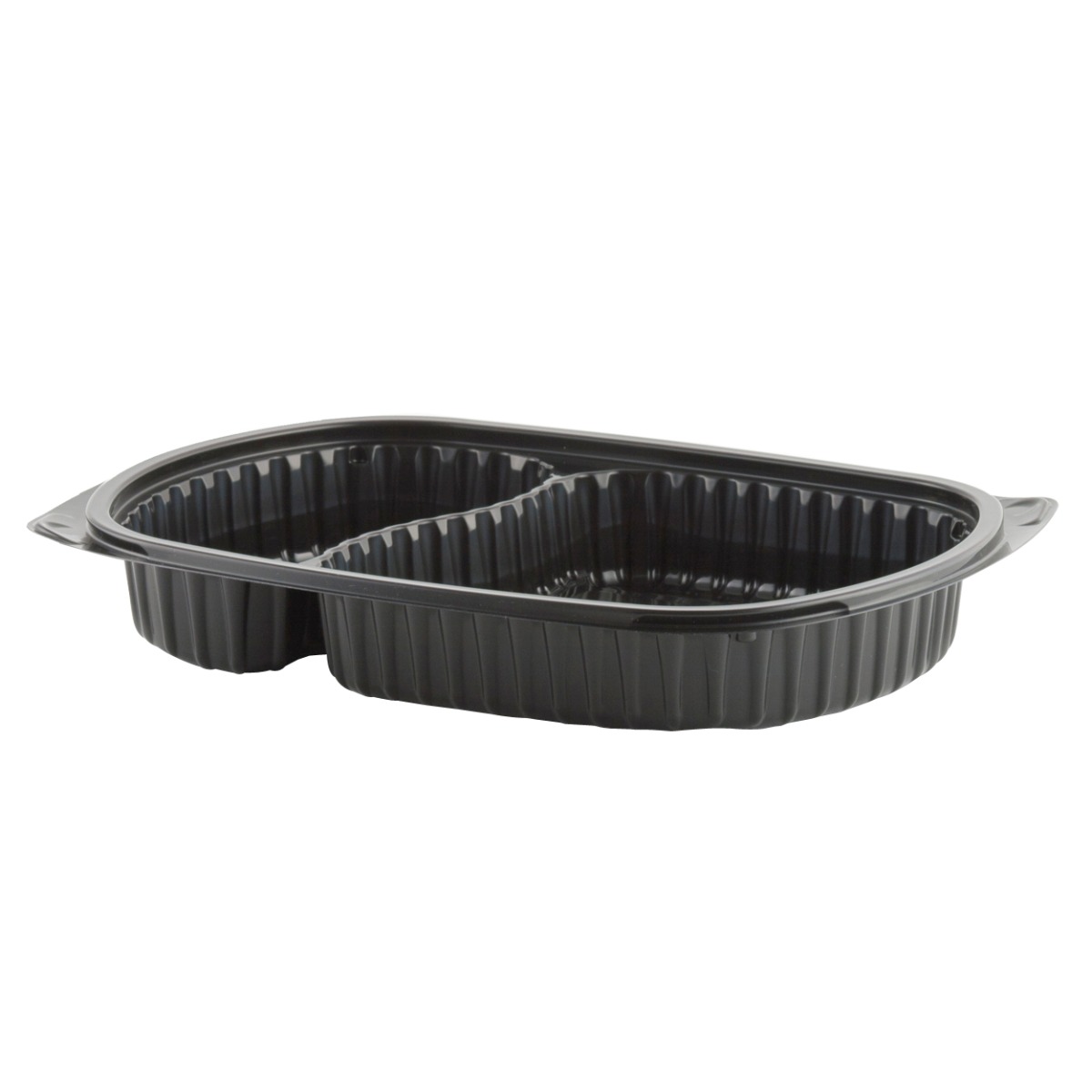 Anchor Packaging MicroRaves® Black 2 Compartment Microwavable