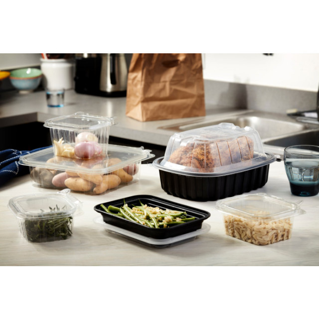 Choice 2.25 lb. Oblong Foil Container with Board Lid - 250/Case