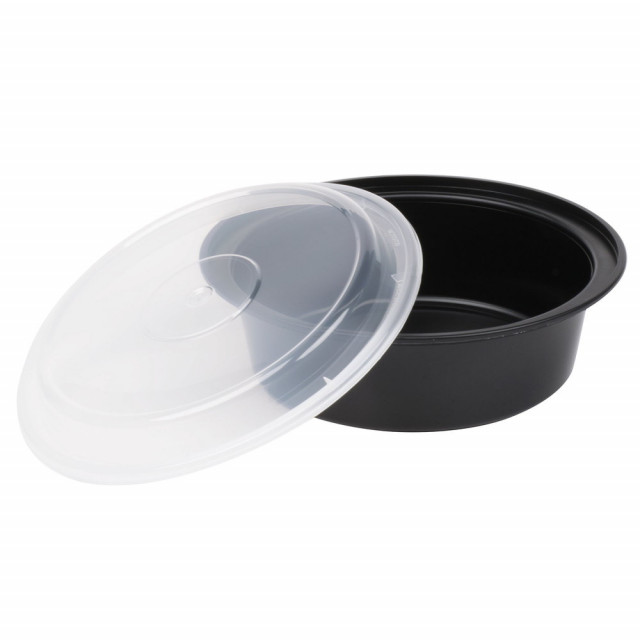 Heavy Duty, Recyclable 12 In. Serving Tray and Lid 10pk. Large, Black  Plastic Party Platters with…