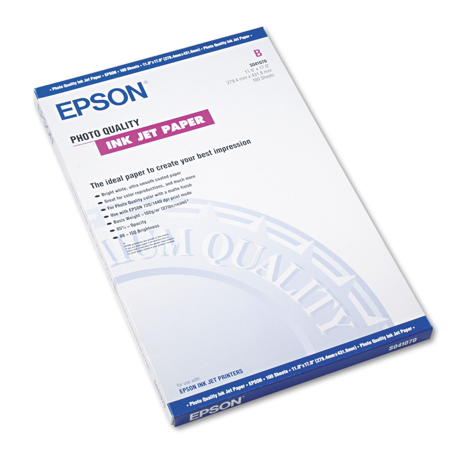 Papier Epson C13S041569 - A4 / 178g / m / Blanc mat
