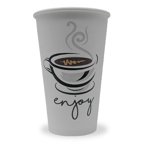 MarketPRO 16 oz Paper Hot Cup with 