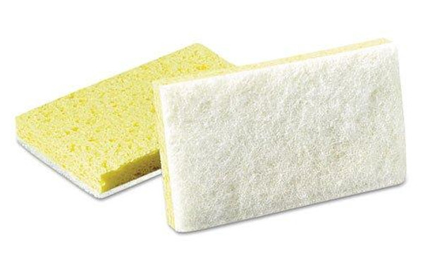 Commercial Cellulose Sponge, Yellow, 4 1/4 x 6, Pack of 12