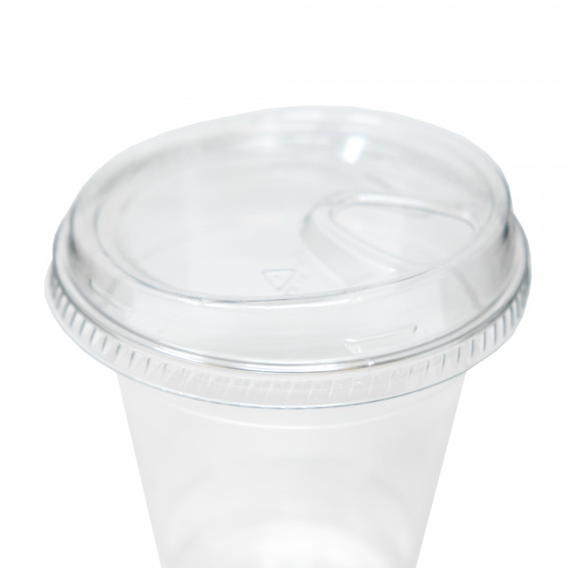FULING [100 Sets - 16 oz. Clear Plastic Cups with Dome Lid, BPA Free PET  Crystal Clear Disposable 16oz Plastic Cups with Dome Lids
