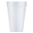 Dart 12J12 12 oz. White Customizable Foam Cup - 1000/Case