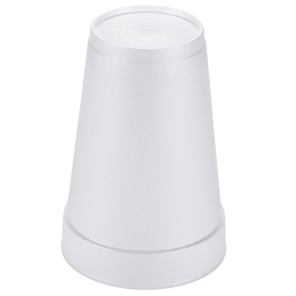 Dart® 12J12 Small Drink Cup - 12 oz. White, Expanded Polystyrene, J Cup,  Insulated, Foam Drink Cup (1000 per Case)