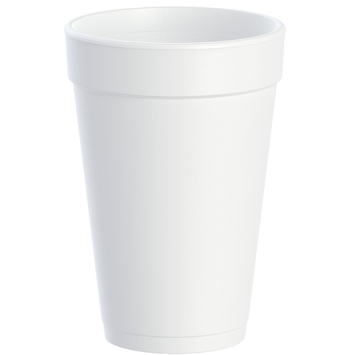  Tezzorio (200 Count) 16 oz White Foam Cups, Foam Drinking Cups,  Disposable Insulated Foam Cups for Hot/Cold Drinks : Health & Household