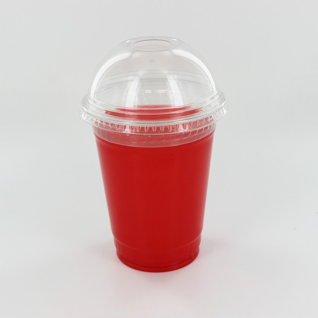 Bev Tek Clear Plastic Pop Lock Hot / Cold Drinking Cup Lid - Fits 12, 16  and 24 oz - 100 count box