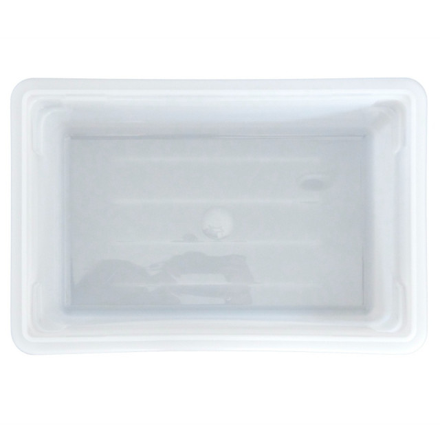 Cambro 4.75 Gal White Poly Commercial Food Storage Box, 12 x 18 x 9