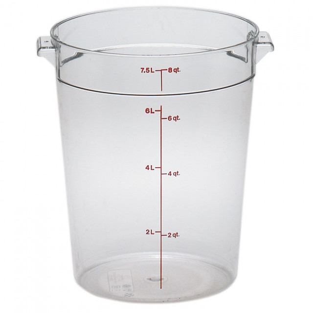 Cambro Clear Polycarbonate Food Storage Container (6 Qt.)