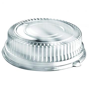 9 inch Crystal Looking Flat Tray and Dome Lid - 60 Pack (370007)