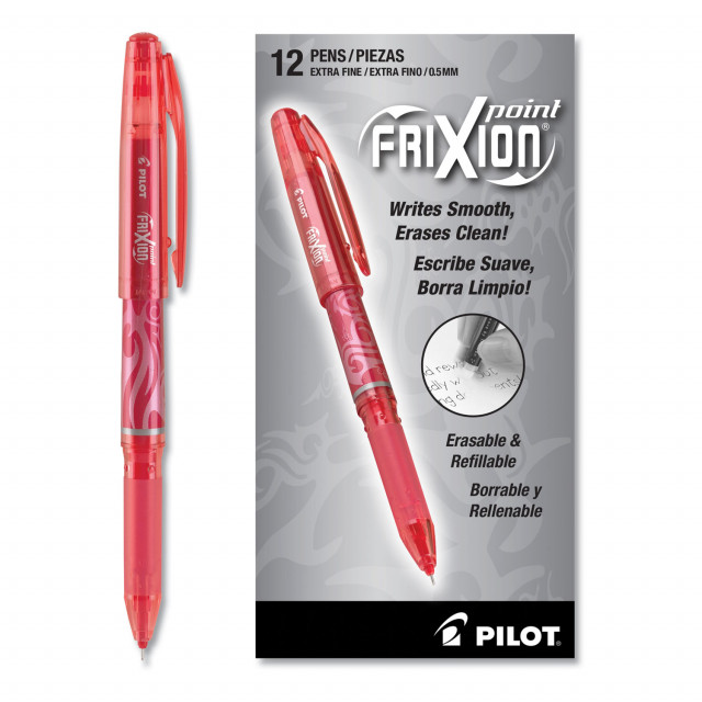 Pilot Gel Ink Refills for FriXion Erasable Gel Ink Pen Fine Point Red Ink 18 Total Refills